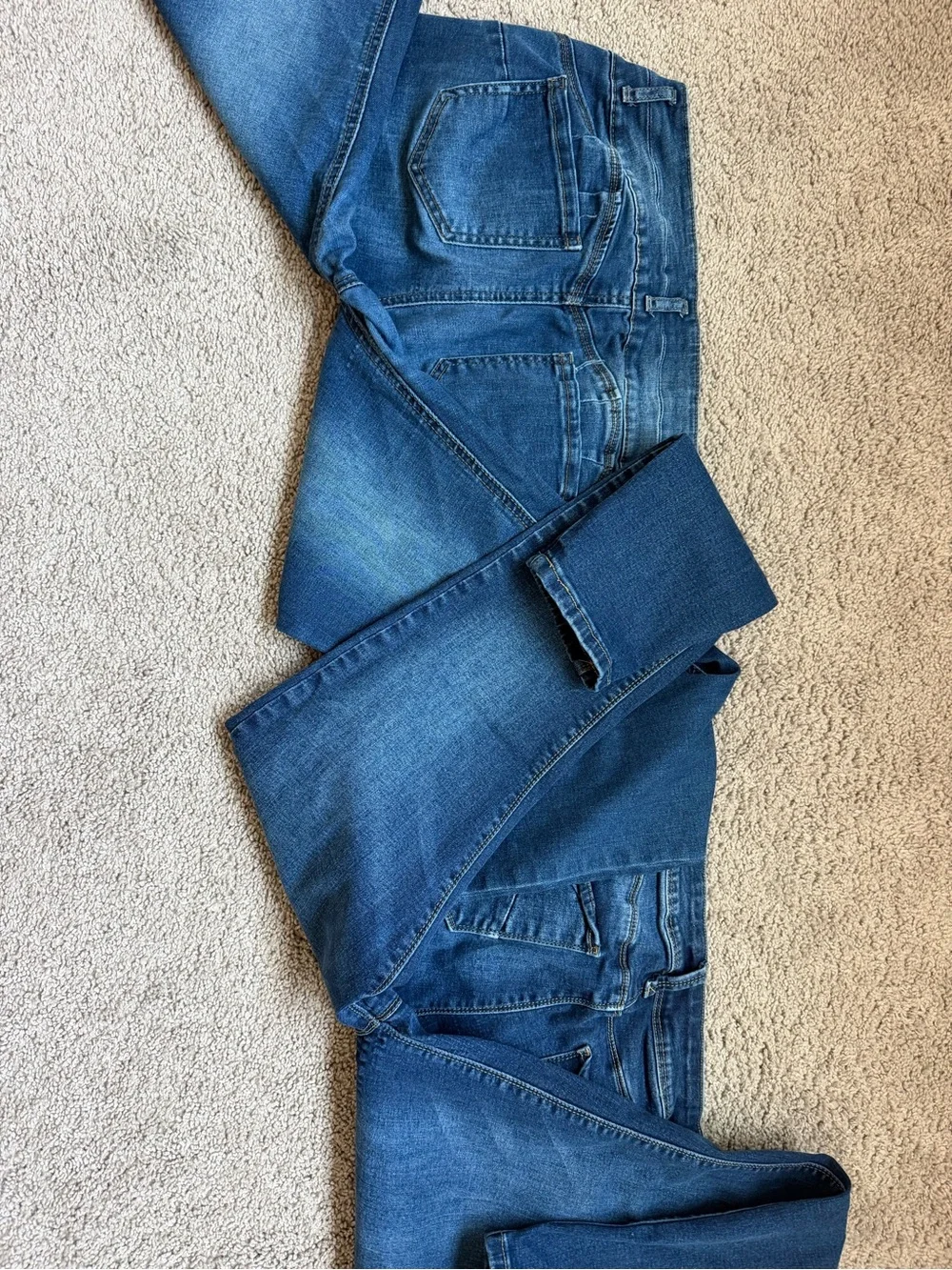 GUC 2 Pair Women’s Dark Blue Stretch Skinny Jeans size 13 - Picture 4 of 6